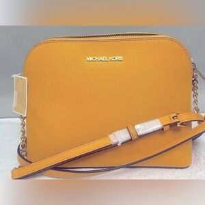 Michael Kors yellow crossbody NEW